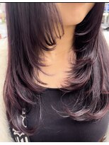 ディアローグ 瑞江南口店&nbsp;レイヤーカット×チェリーブラウン