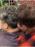 メンズ白髪ぼかしBeforeAfter