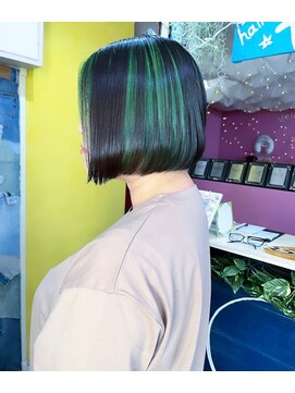 トーク 武庫之荘(TAL'KE) TAL’KE武庫之荘/インナーカラー×グリーン_439