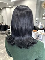 シャムオーツー 国分寺(CHAM:O2)&nbsp;韓国風ヘア/ナチュラルブラック/くびれ外はねヘア