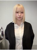 【ハイトーンカラー】ホワイトブロンド