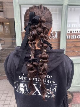 ルーモ(Lumo) 編み下ろしセット/ツインアレンジ/およばれヘア