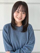 セプト 天神大名(SEPT.)&nbsp;ミディアムレイヤー 暗髪グレージュ 透明感 内巻きワンカール