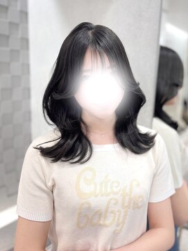 ジーナ 名駅(XENA.) 《LUNA》ミディアムヘア/くびれ巻き/レイヤーカット