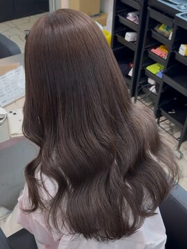 ラピステン 福岡天神 大名店(Lapis) ブリーチなしオリーブグレージュ