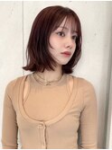 レイヤーボブ/似合わせレイヤー/ロブ/外ハネボブ/顔まわり/小顔