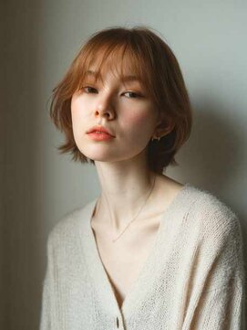 シェル 立川(shell) くびレイヤーエモージュグレージュカラーくびれショート【立川】