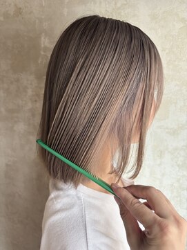 メロウ(mellow) ダブルカラー×ミルクティーベージュ