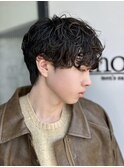 大分シャドウパーマメンズマッシュ波巻きパーマツイストパーマ