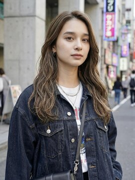 #ロングレイヤー #グレージュ