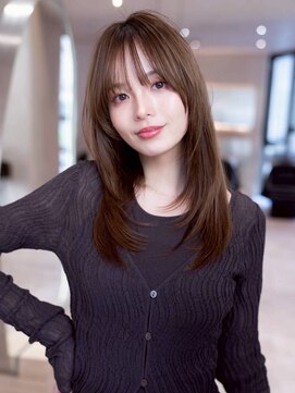 ケアリー 大泉学園(Carelly) デザインカラー/レイヤーカット/ウェットヘア/オリーブベージュ