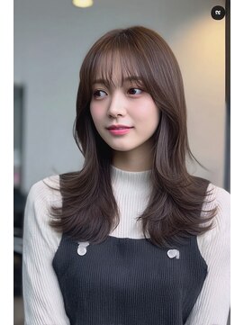 ケシキ 表参道 原宿(kesiki.) ミディアムレイヤー/ミディアムヘア/顔周りレイヤー