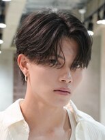 フィフス 渋谷(fifth)&nbsp;渋谷ニュアンスパーマフェザーパーマ毛流れセンターパートメンズ