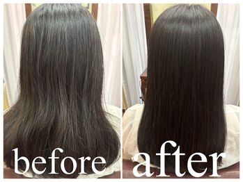 ユーキーヘアー(you key hair)の写真/朝の5分が変わる朝ラク実感！簡単スタイリングでまとまる艶髪に♪