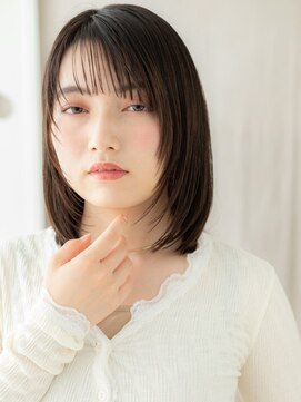 カバーヘア イヴ 戸頭店(COVER HAIR EVE) レイヤーカット/顔周りレイヤー/小顔カット/ダークアッシュe