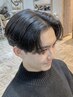 ▲前髪を楽に立ち上げる▲メンズカット＋スポットパーマ［桜木町/men's］