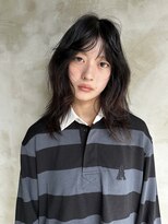 クリーム(CREAM)&nbsp;レイヤーで黒髪でも軽やか♪レイヤーウルフスタイル