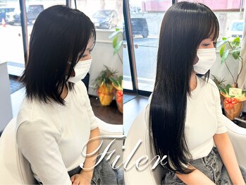フィレール(Filer)の写真/初めてのシールエクステもお任せ◎自然な馴染みと扱いやすさで理想のロングスタイルに☆[シールエクステ]