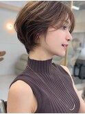 20代/30代/ニュアンスカラー/小顔/前髪カット/ショート/表参道