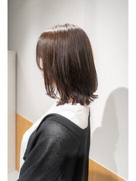 ワッカ(wacca) ボブ ミディアムボブ 外ハネ ツヤ感カラー
