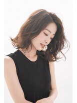 ヘアサロン アティリー(Hair Salon Attirer)&nbsp;大人愛されミディアムスタイル　【Attirer 飯田裕之】