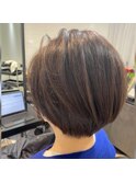大人ショート 髪質改善 白髪ぼかし