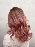 coral pink beige×gradation