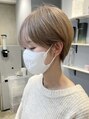 ベルベットヘア 千早店(Velvet hair) 広がらないハイトーンショートはカットと適切なケアが大切です。