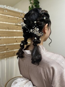 ロカット サロン(Roquat Salon) ツイン浴衣アレンジ【バイカルテ/袴着付け/立川/立川南/立川】