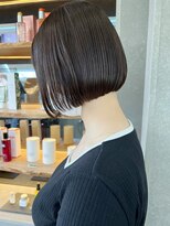 ロンドワン 三宮元町(Lond one)&nbsp;小顔★ショート/ボブ/前髪カット×黒髪/ブリーチなし/黒染め