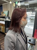 バブルス(BUBBLES)&nbsp;ワインレッド×ほんのりレイヤー