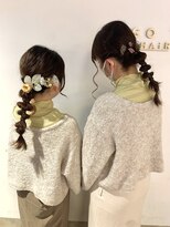 編みおろしアレンジ ヘアアレンジ ヘアセット <渋谷/渋谷駅>