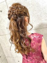 ミズチャーム(Ms.CHARM)&nbsp;ハーフアップstyle/カール/編み込み