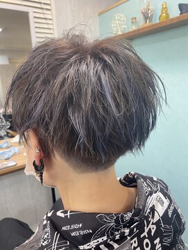 テーラヘアー 岩槻店(TELA HAIR) シルバーパープルハイライトマッシュ【TELA】