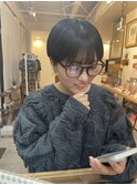 前髪ありマッシュショート/ひし形ショートボブ/２０代30代40代