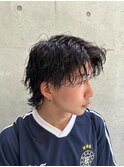 波巻きパーマ