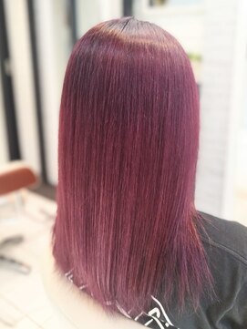 ヘアースタジオ ジェイワン(hair studio J ONE) 20代30代40代50代ブリーチ無しでもOKバイオレットピンク
