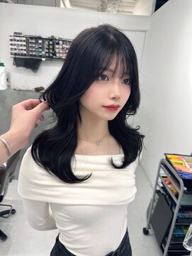 ハピネス クローバー 学園前店(Happiness CLOVER) レイヤーロング　オルチャン小顔前髪　艶髪