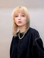 ラック 表参道(LUCK)&nbsp;ウルフレイヤー/デザインカラー/ミディアムレイヤー