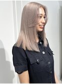 ホワイトベージュケアブリーチハイトーンカラーミディアム