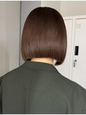 20代30代に合わせボブ/切りっぱなし/縮毛矯正/新宿