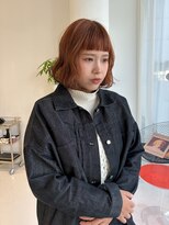 ハイブ 金沢(Hive)&nbsp;オレンジブラウン　ボブ　ダブルカラー