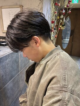 スノッブエンバンプ(snob enVAmp) メンズ　センターパートスタイル