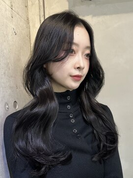 ヌイ 横浜(nui) ナチュラルブラック大人ガーリー似合わせレイヤー