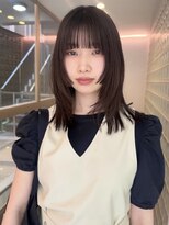 フォト 新宿三丁目(foto)&nbsp;小顔黒髪オリーブグレーココアベージュボブ髪質改善ブリーチ新宿