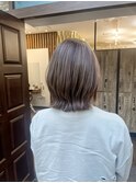 西葛西くびれボブ白髪ぼかしハイライト/レイヤーボブ/ハイライト