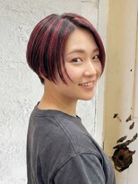 エノア 東京(ENORE)&nbsp;華やぐ赤ハイライトでオシャレ感を演出します