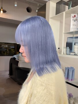 ベレーザ 渋谷(BELEZA) 3回ブリーチ/ペールブルーカラー/ケアブリーチ/髪質改善