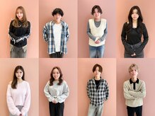 ご希望のメニューに合わせてスタイリストをお気軽にご指名下さい。各メニューに特化したスタッフをご紹介☆