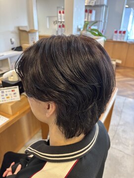 Men’s CANOE 山口小郡店 メンズカット/メンズパーマ/メンズ眉毛【メンズカノエ】 センターパートウルフ